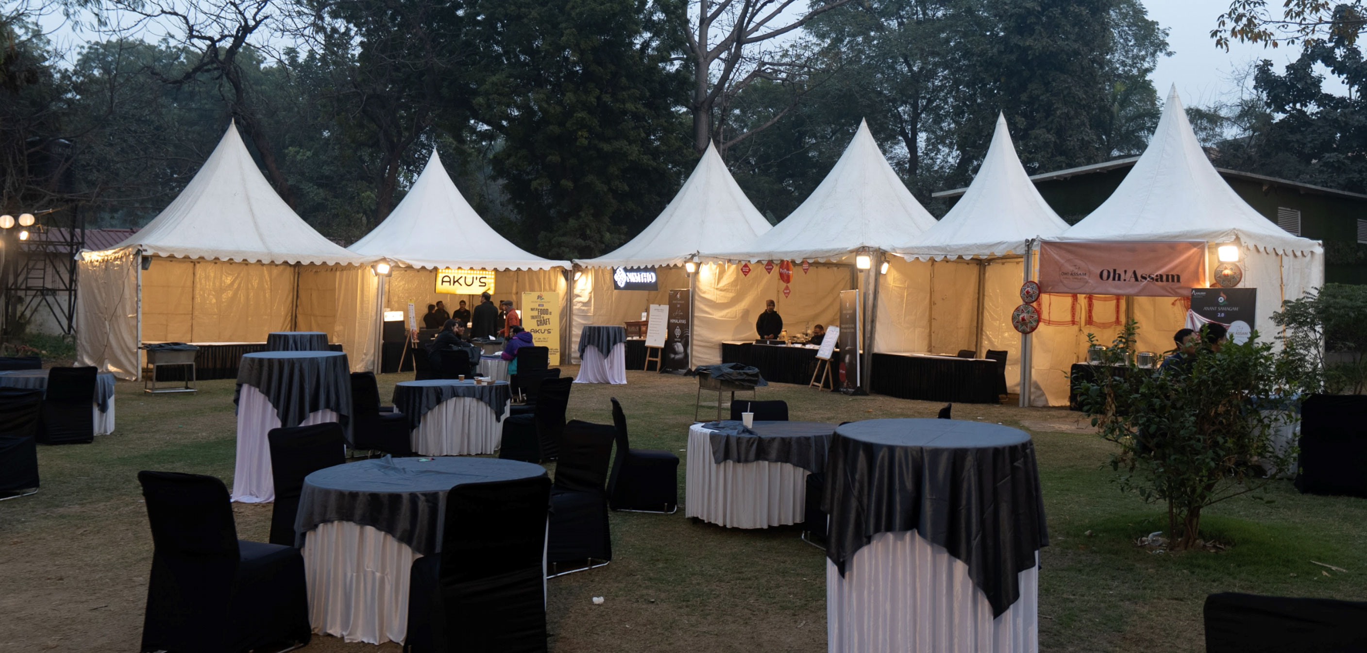 Food Courtyard at Anant Samagam